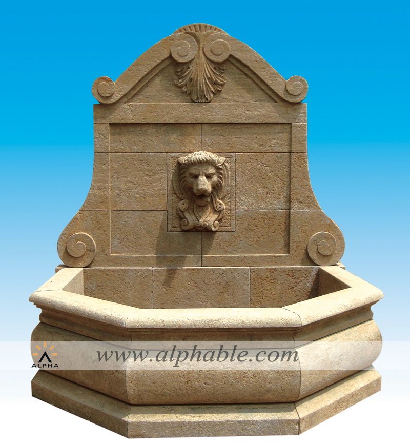 Garden lion wall fountain SAT-006, SAT-006