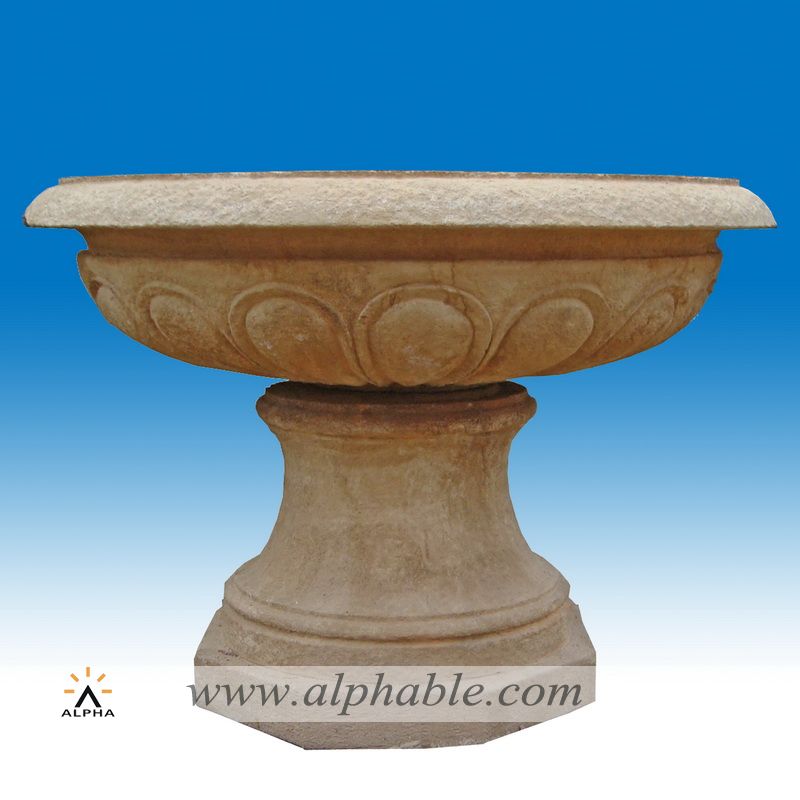 Antique stone flowerpot SAT-012, SAT-012