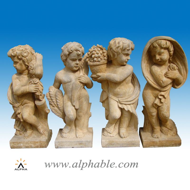 Antique stone boy statues SAT-018, SAT-018