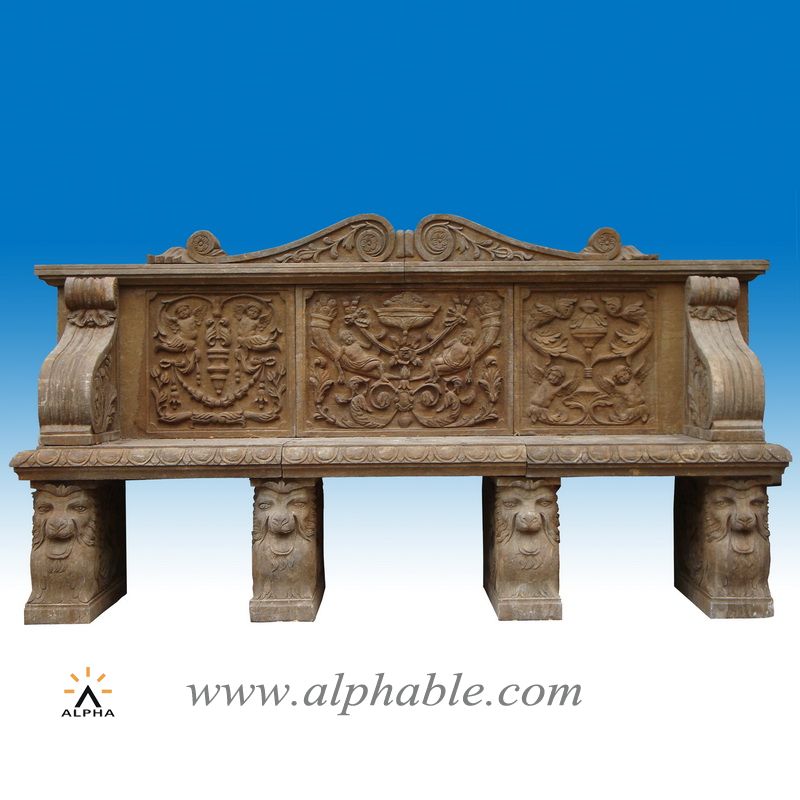 Antique garden stone bench SAT-019, SAT-019