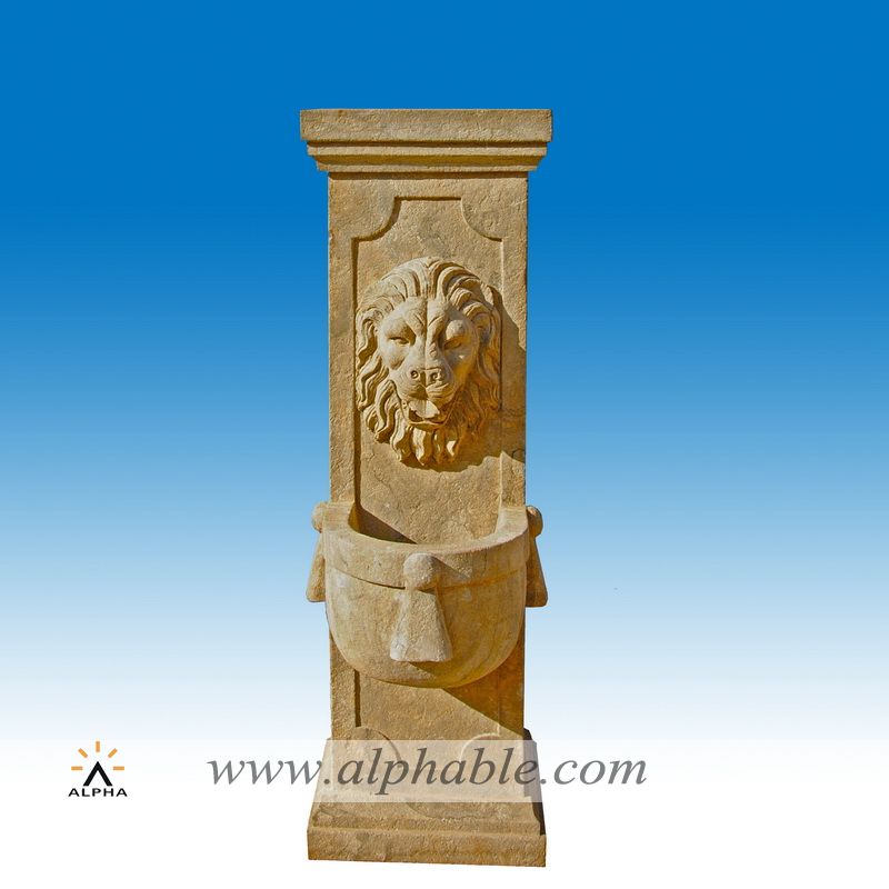 Stone lion head fountain SAT-036, SAT-036