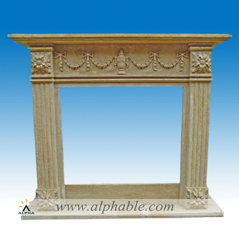 Antique stone fireplace SAT-046, SAT-046