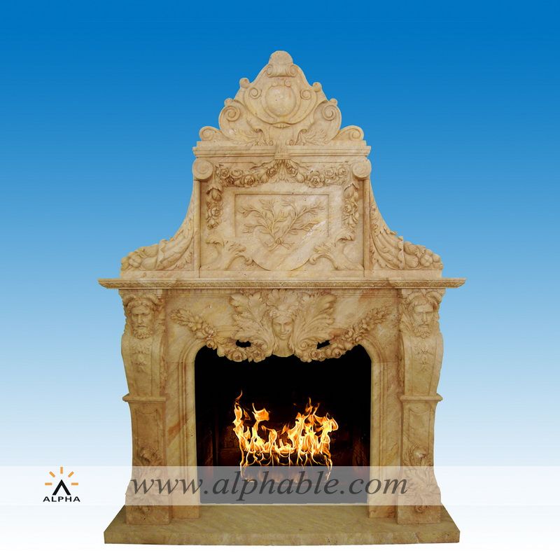 Marble Fireplace Surround Overmantel SF-165, SF-165