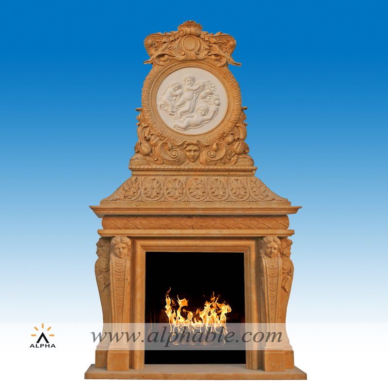 Luxury marble fireplace overmantel SF-189, SF-189