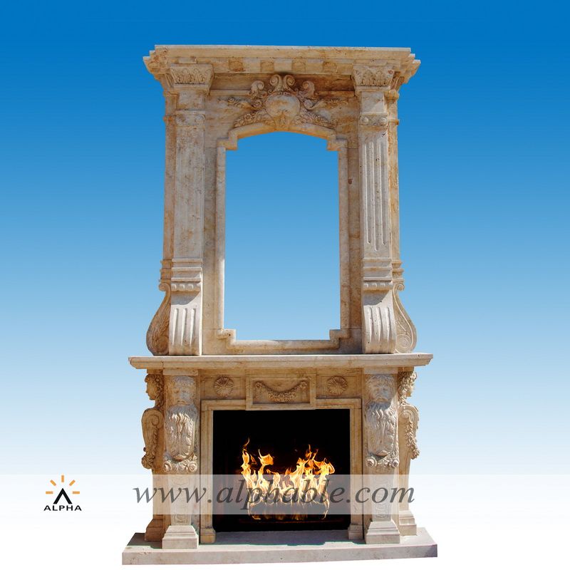 Luxury double fireplace mantel SF-252, SF-252