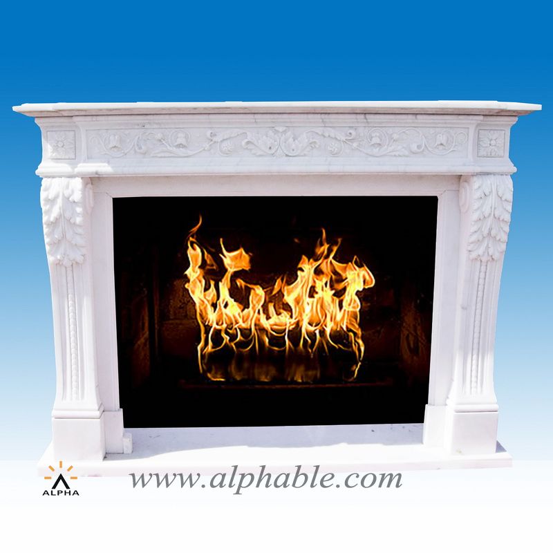 White marble English fireplaces SF-003, SF-003