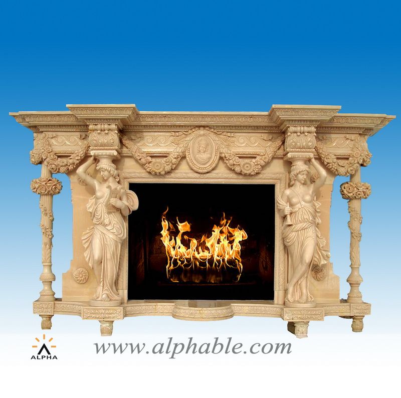 Custom marble mantel surrounds SF-116, SF-116