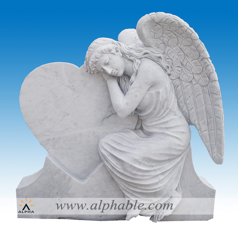 Marble angel cemetery statues SM-015, SM-015