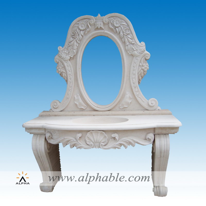 Beige stone bathroom sink SK-010, SK-010