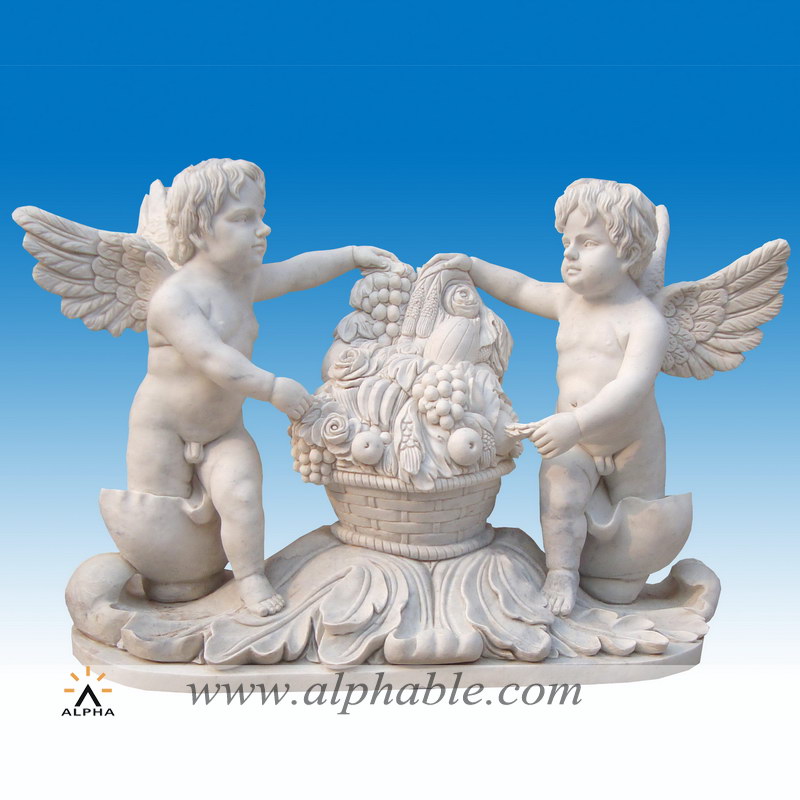 Marble angel garden ornaments