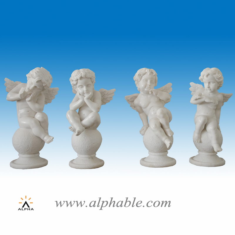 Marble small angel statues