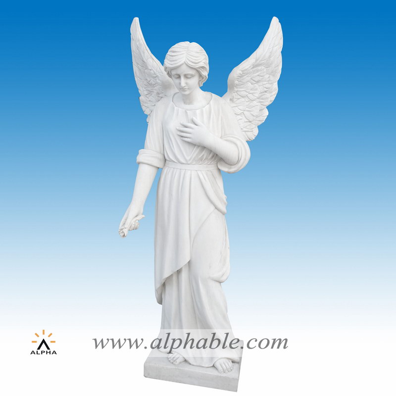 Marble angel statues for graves