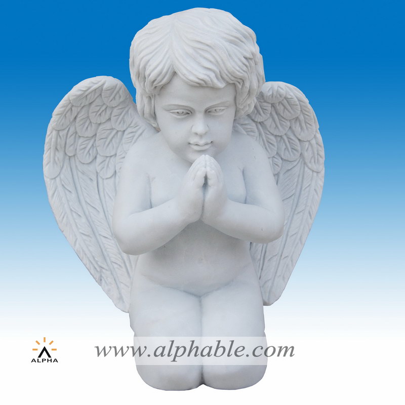 Marble white angel statue, Marble white angel statue SS-348