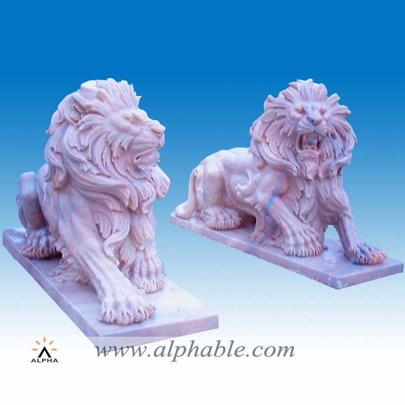 Garden stone lion statues, SA-039