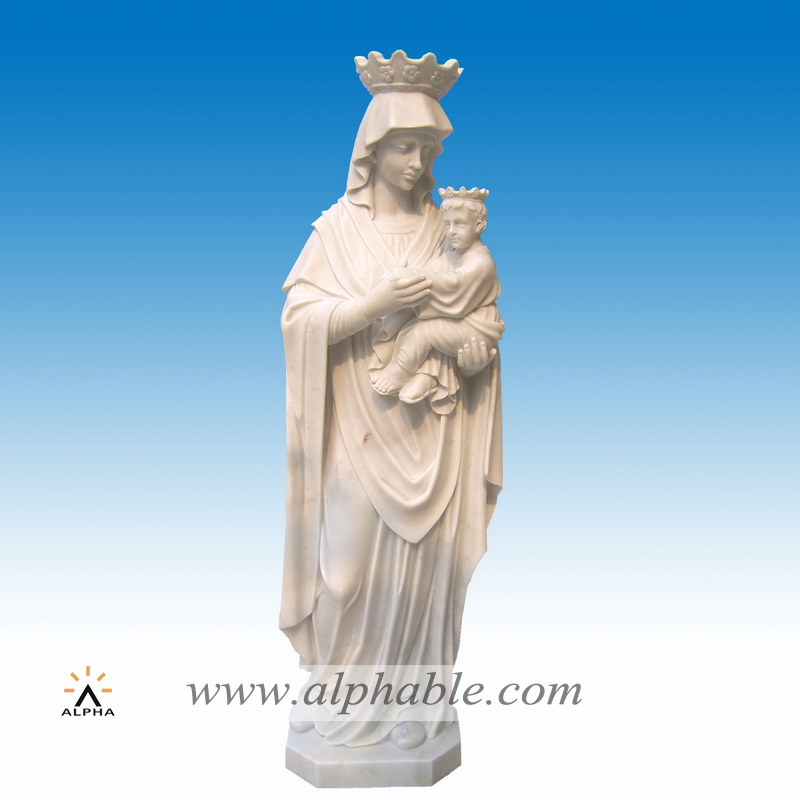 Marble Statue of mother and baby  SS-255