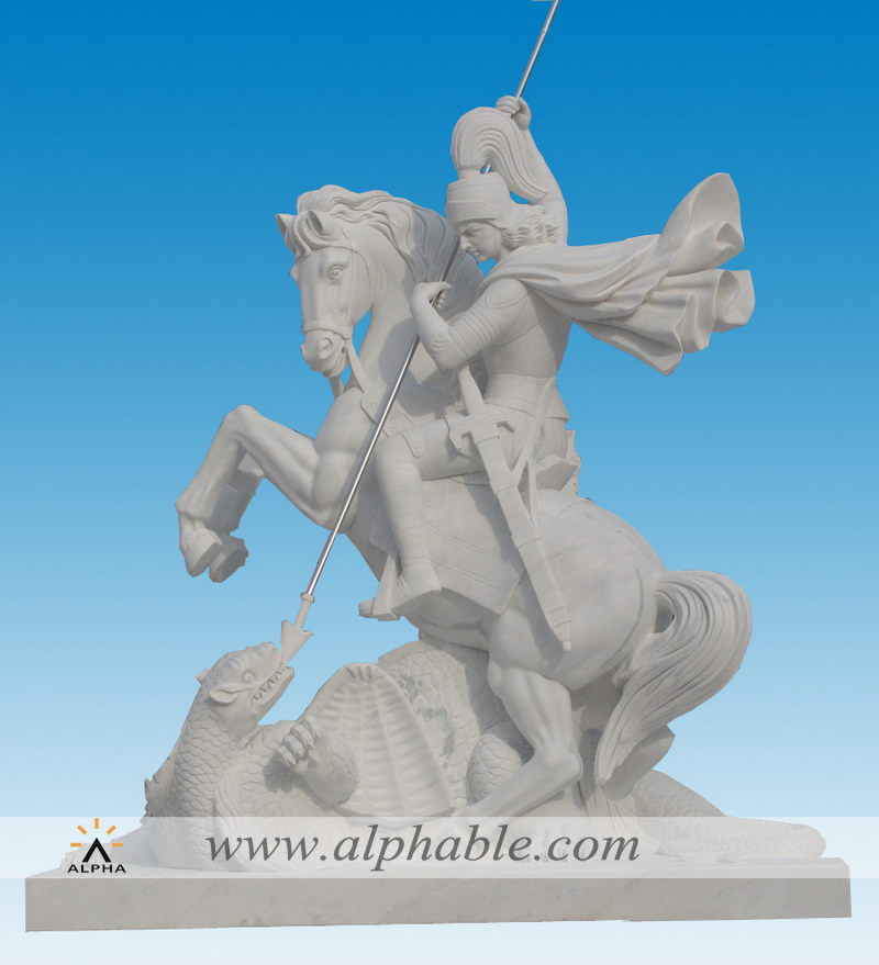 Marble saint George statue, Marble saint George statue SS-300