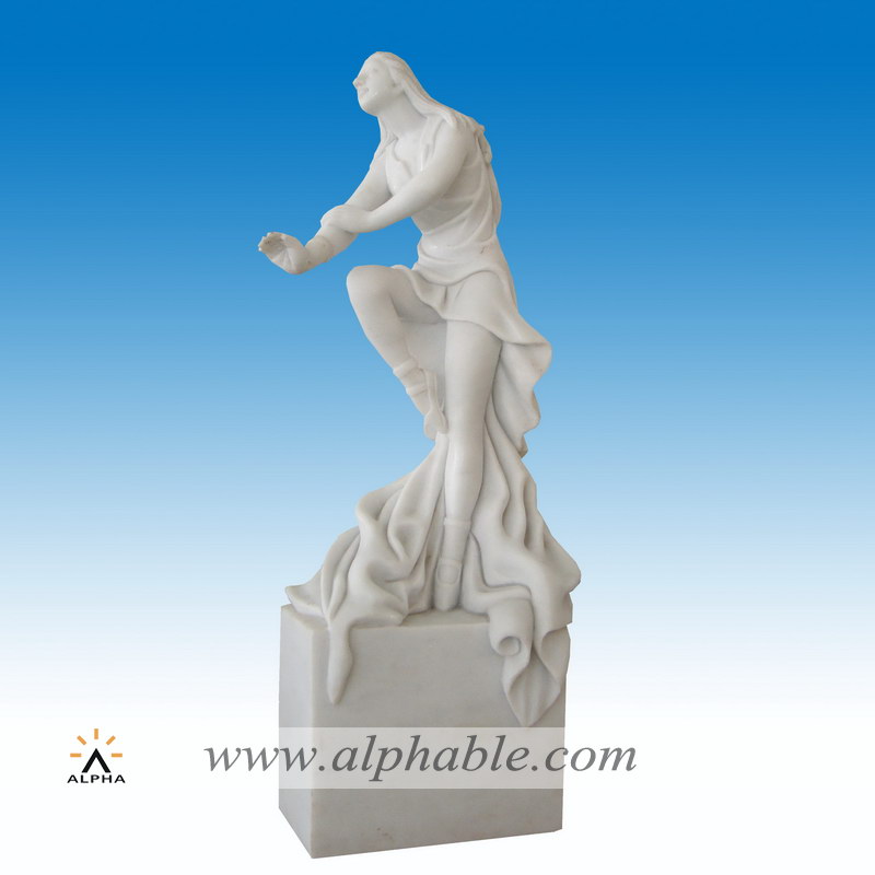 Marble human figure sculpture