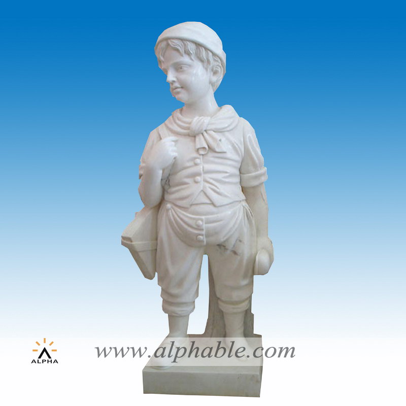Marble outdoor yard statues