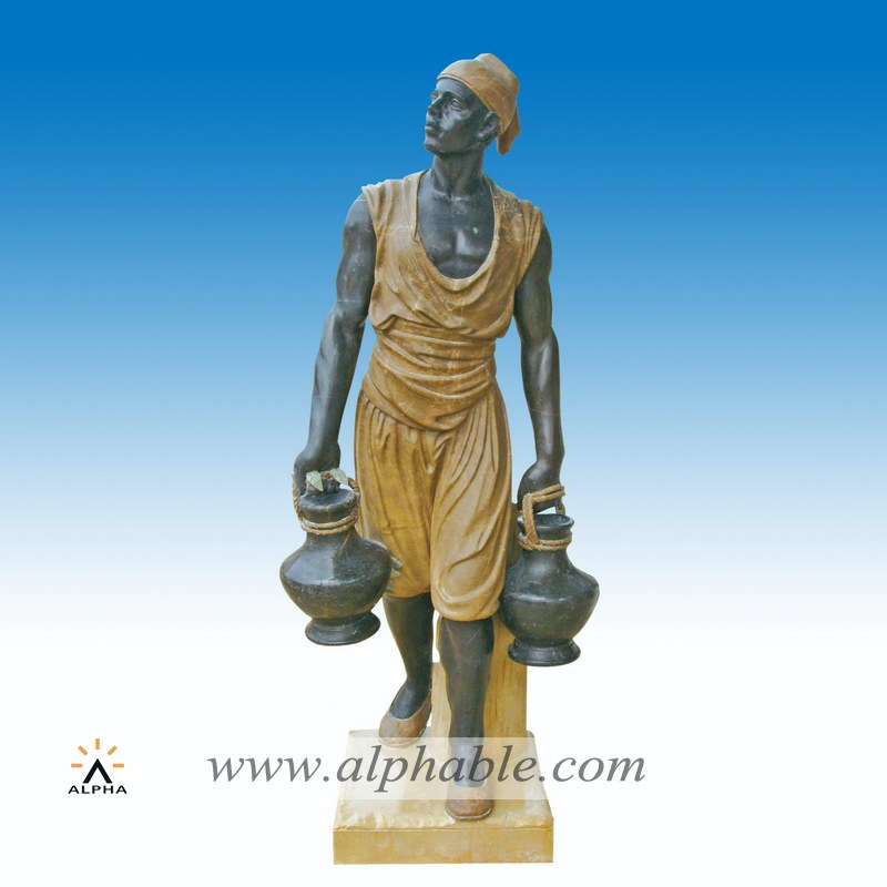 Marble black man sculpture, Marble black man sculpture SS-219