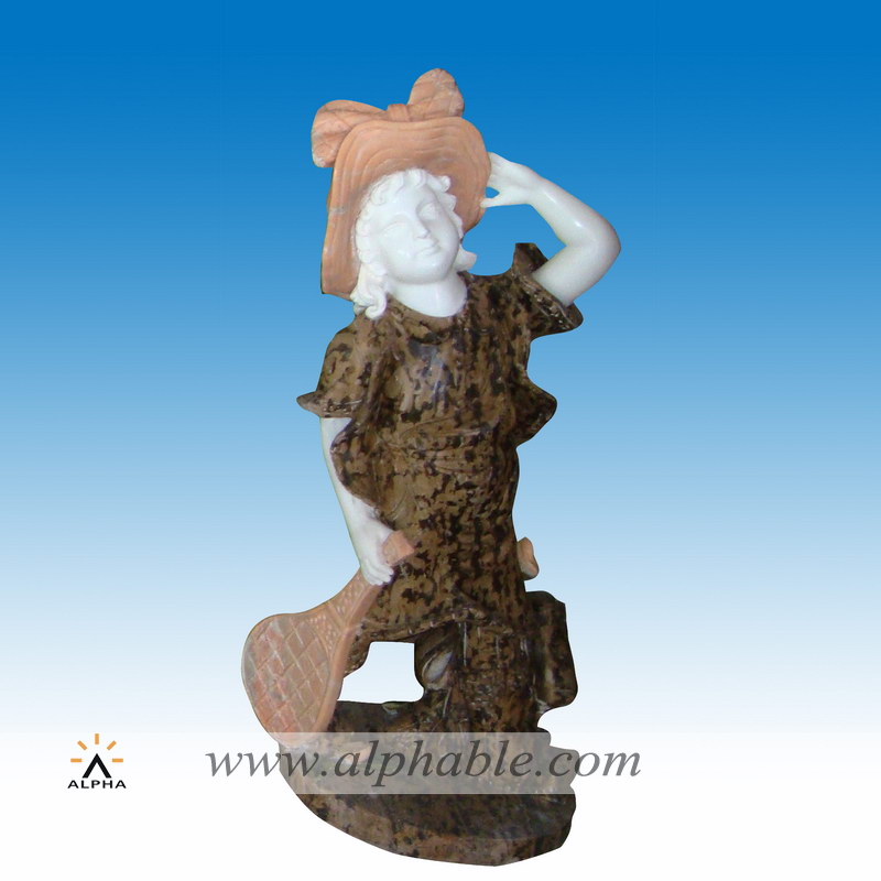 Natural marble girl statue, Natural marble girl statue SS-053