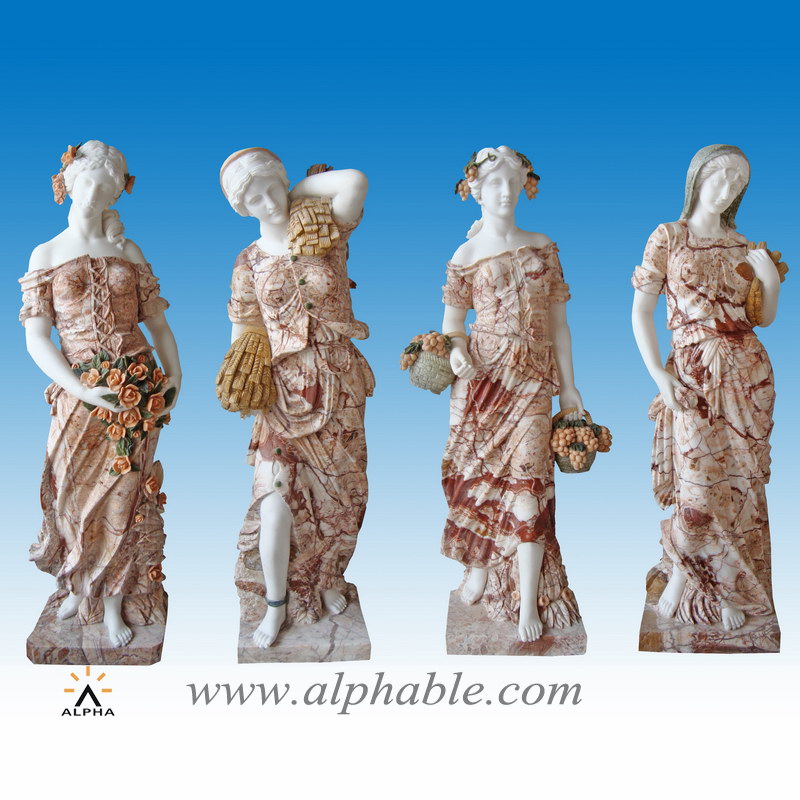 Marble garden decoration statues