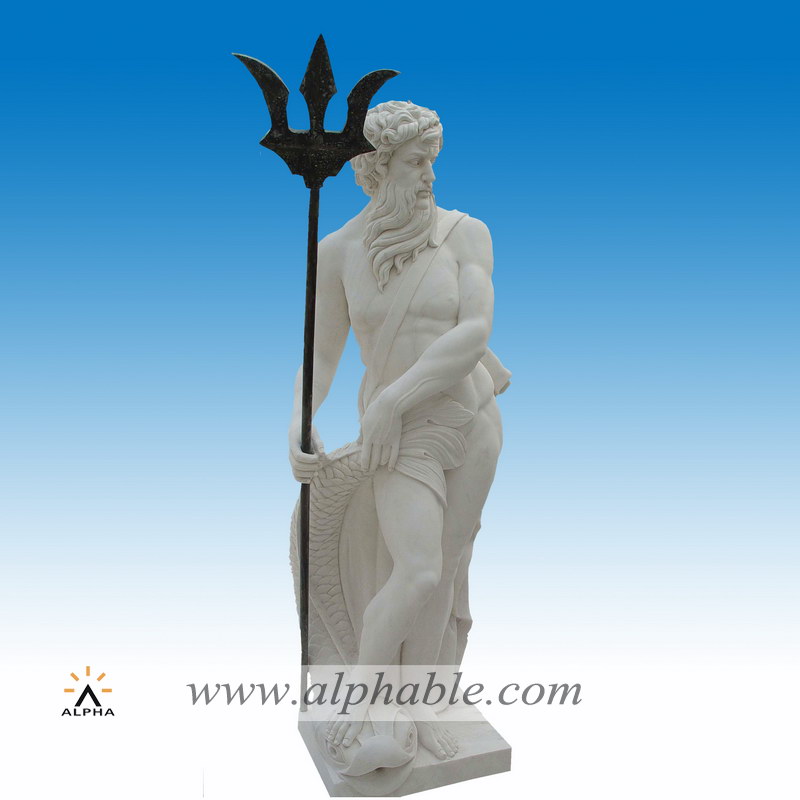 Marble Poseidon statue SS-099