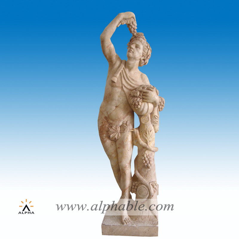 Marble Bacchus statue