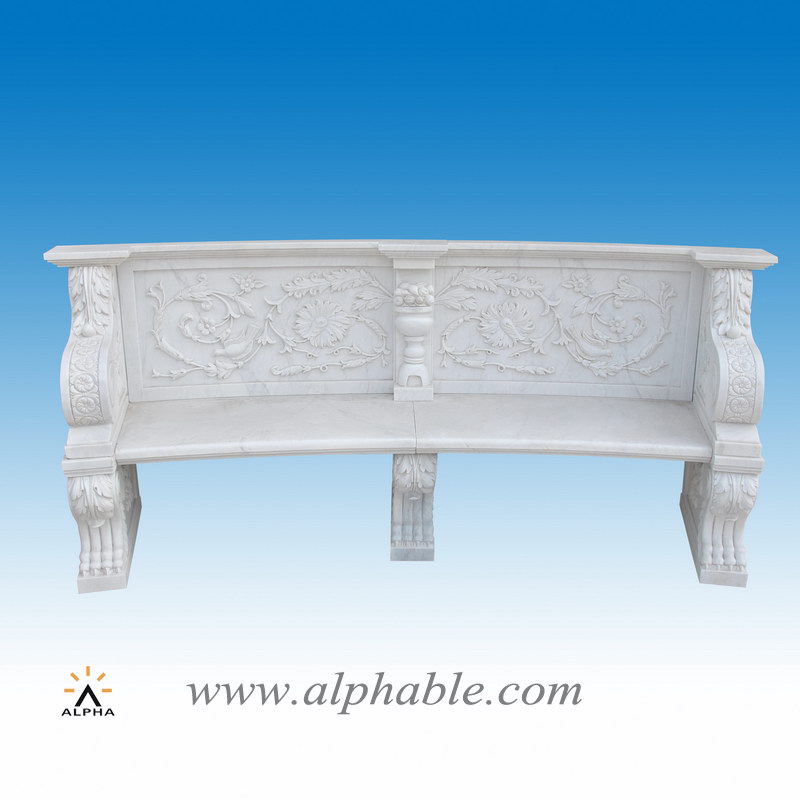 Stone garden bench STB-046, STB-046