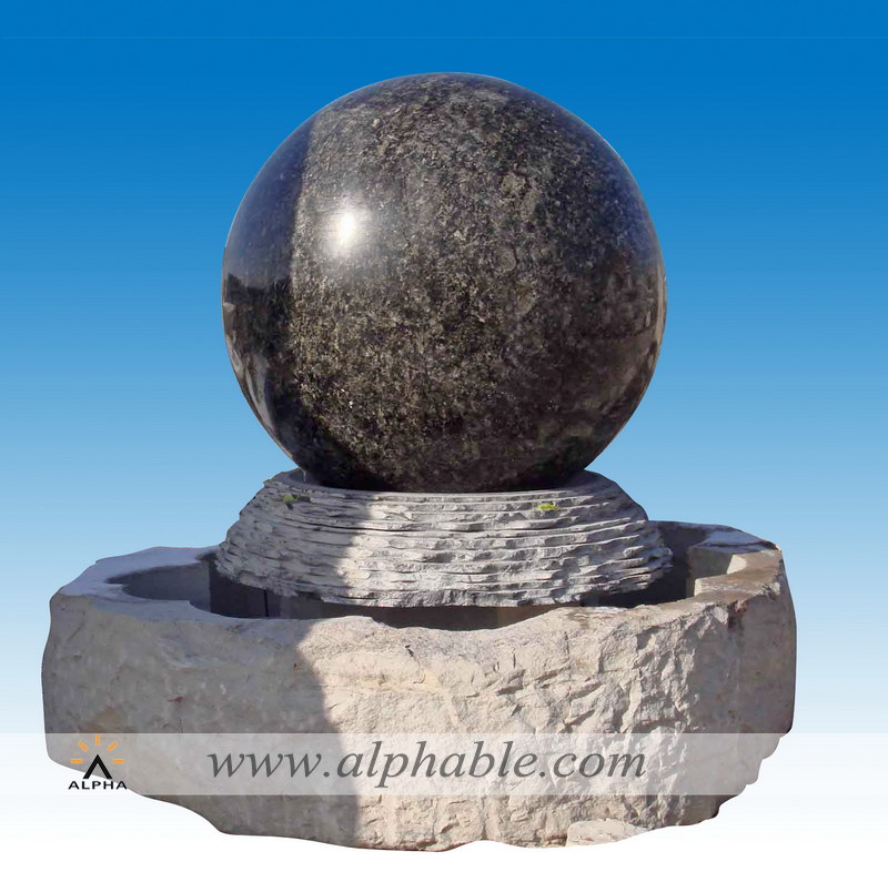 Garden decor granite rotating ball fountain SZF-031, SZF-031