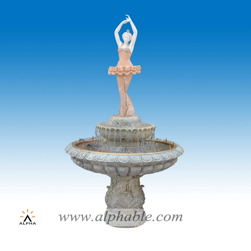 Marble Ballet Girl Statue Fountain SZF-086, SZF-086